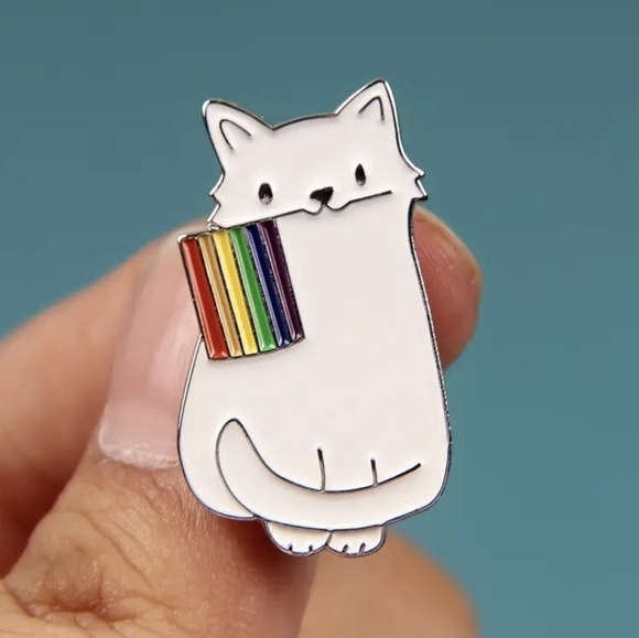 Jewelry - 💐3 For $15💐🌈White Rainbow Cat